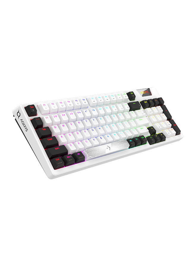 AQIRYS Mechanical RGB Gaming Keyboard Adara 96 Percent Swappable HaiMu Linear White