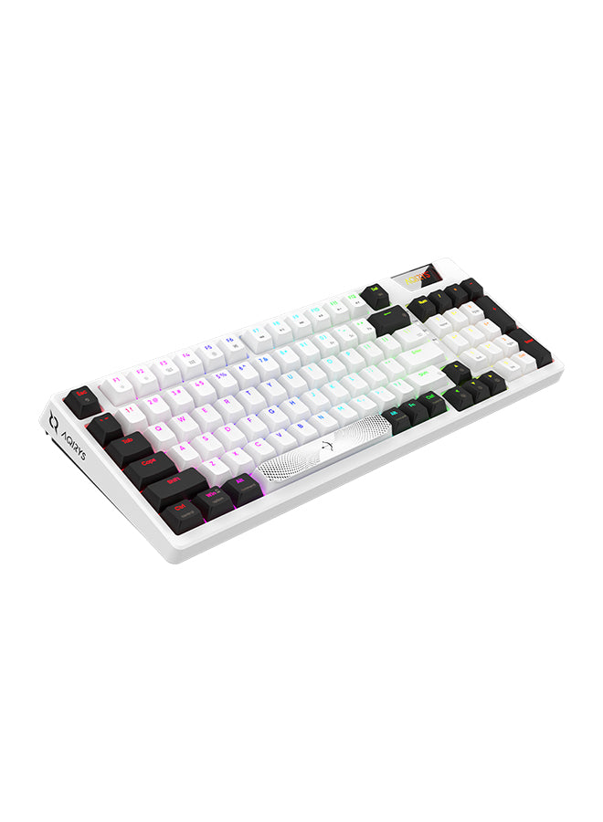 AQIRYS Mechanical RGB Gaming Keyboard Adara 96 Percent Swappable HaiMu Linear White