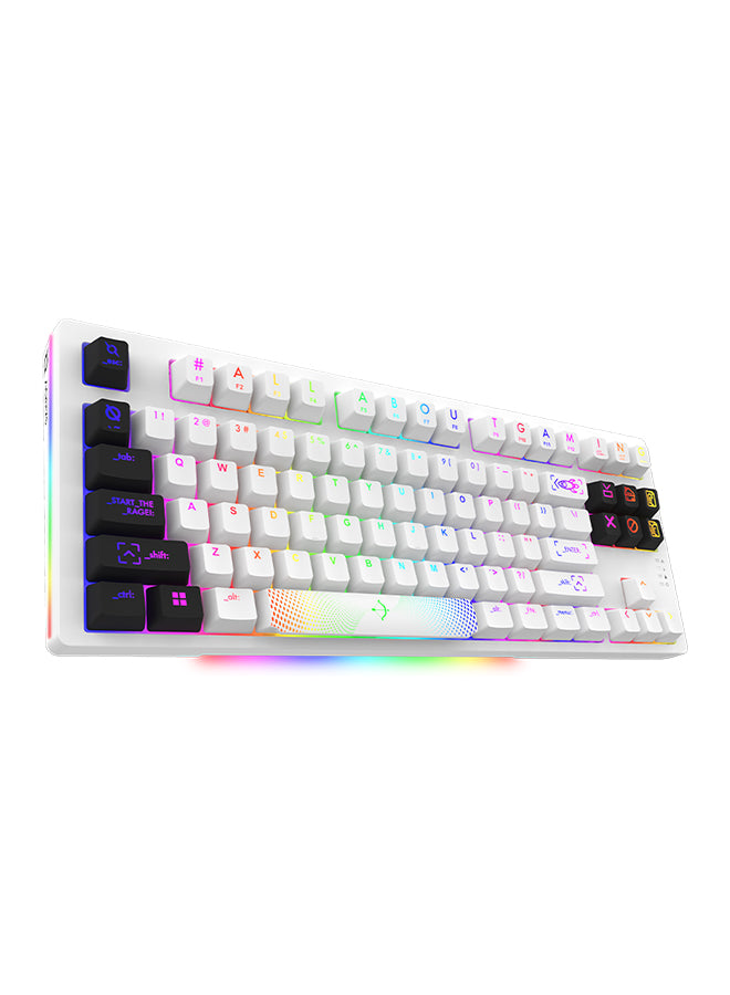 AQIRYS Aludra TKL Mechanical RGB Gaming Keyboard Swappable Gateron