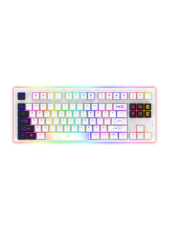 AQIRYS Aludra TKL Mechanical RGB Gaming Keyboard Swappable Gateron