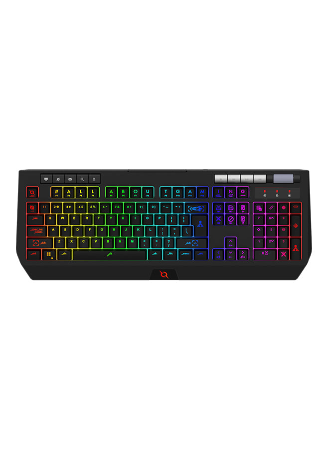 AQIRYS Capella Membrane RGB Gaming Keyboard Black