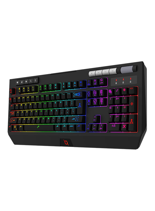 AQIRYS Capella Membrane RGB Gaming Keyboard Black