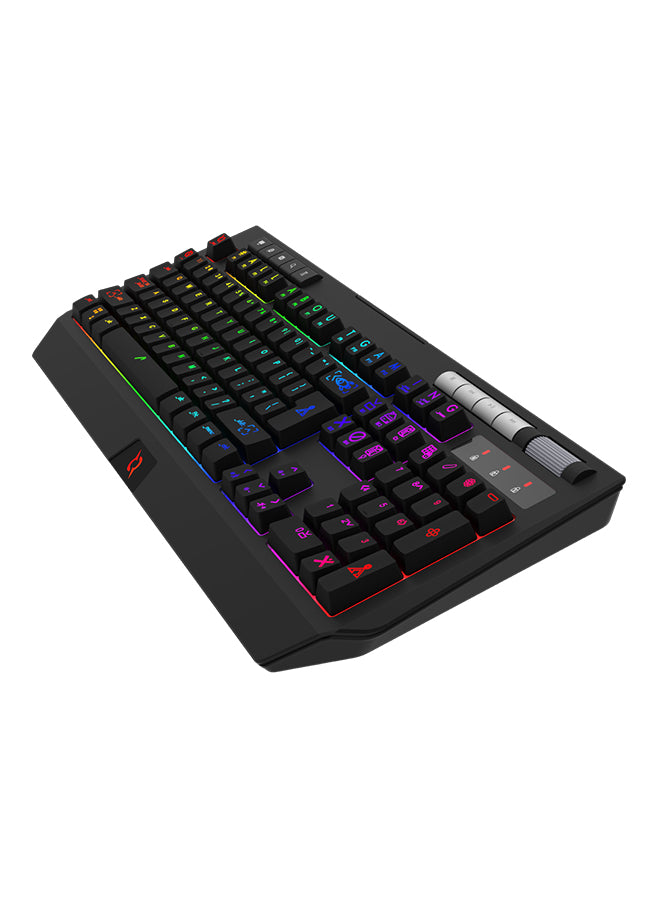 AQIRYS Capella Membrane RGB Gaming Keyboard Black