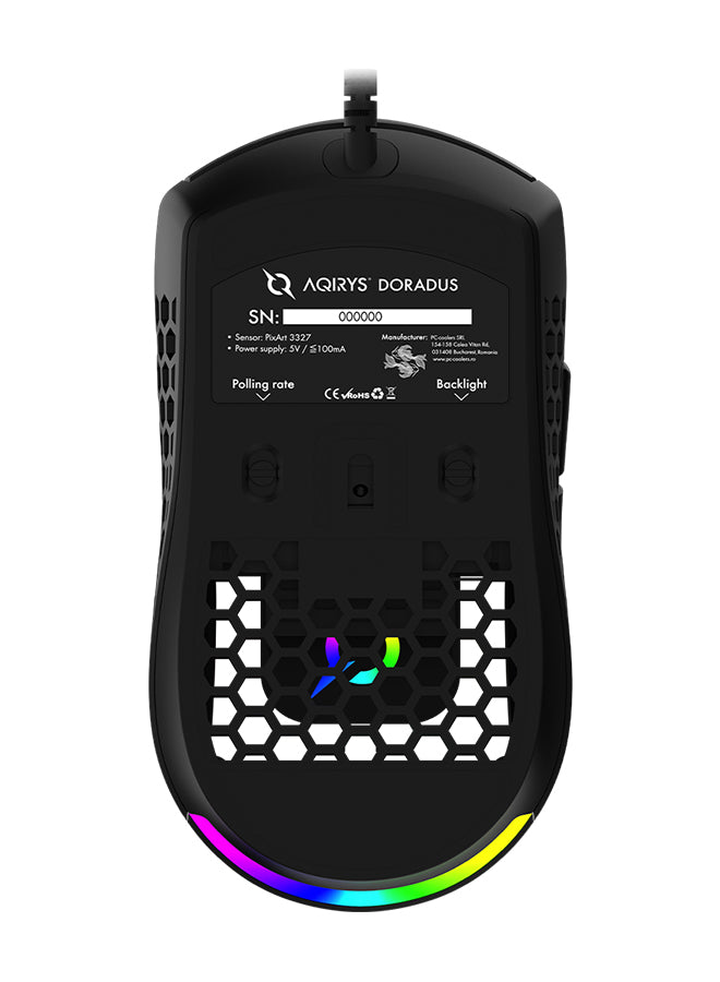 Mouse Gaming AQIRYS Doradus RGB Lighting Wired