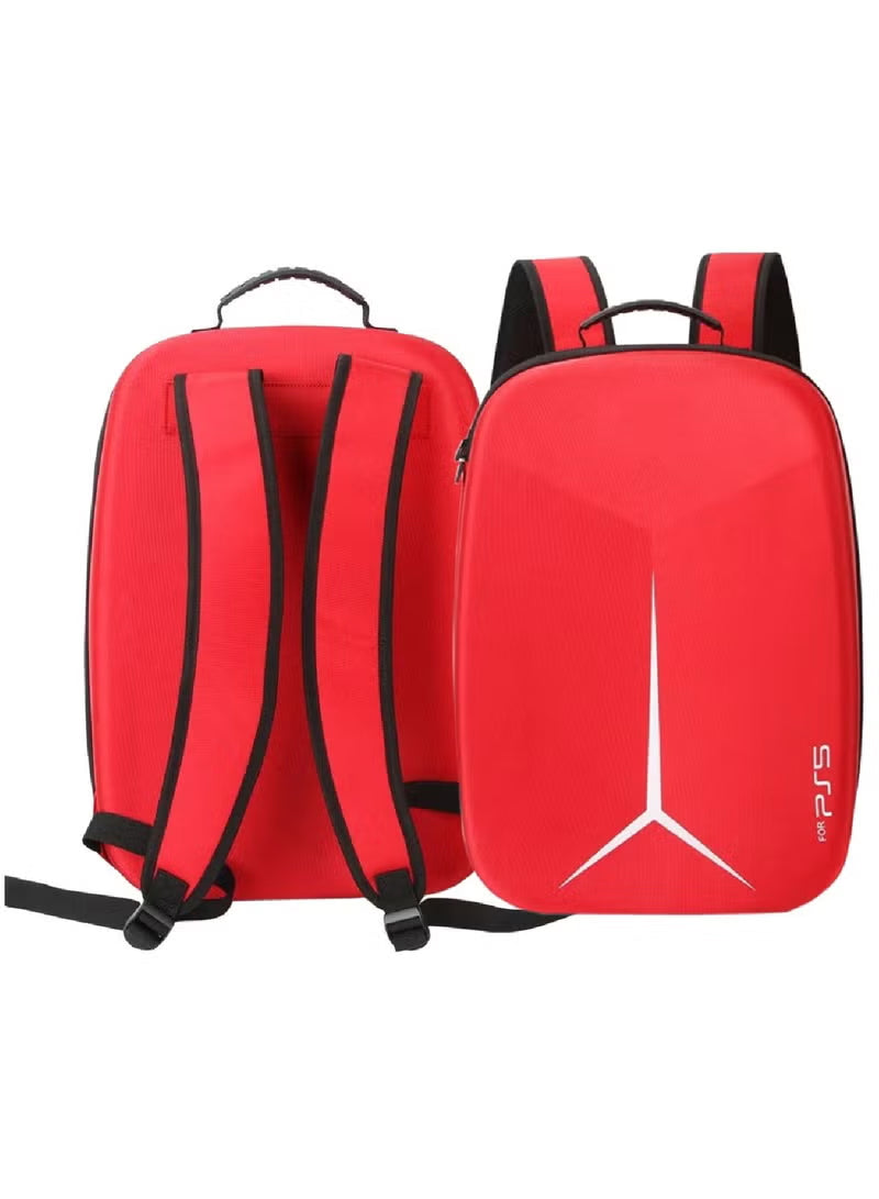 PS5 Carrying Case Travel Storage Bag Compatible with Playstation 5 Red