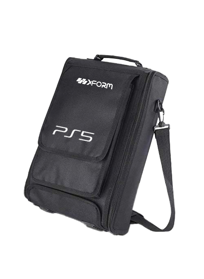 Protective Shoulder Bag for Playstation 5 Game Console Storage Bag Travel Carrying Case for PS5 Portable Zipper Pouch Shoulder Bag